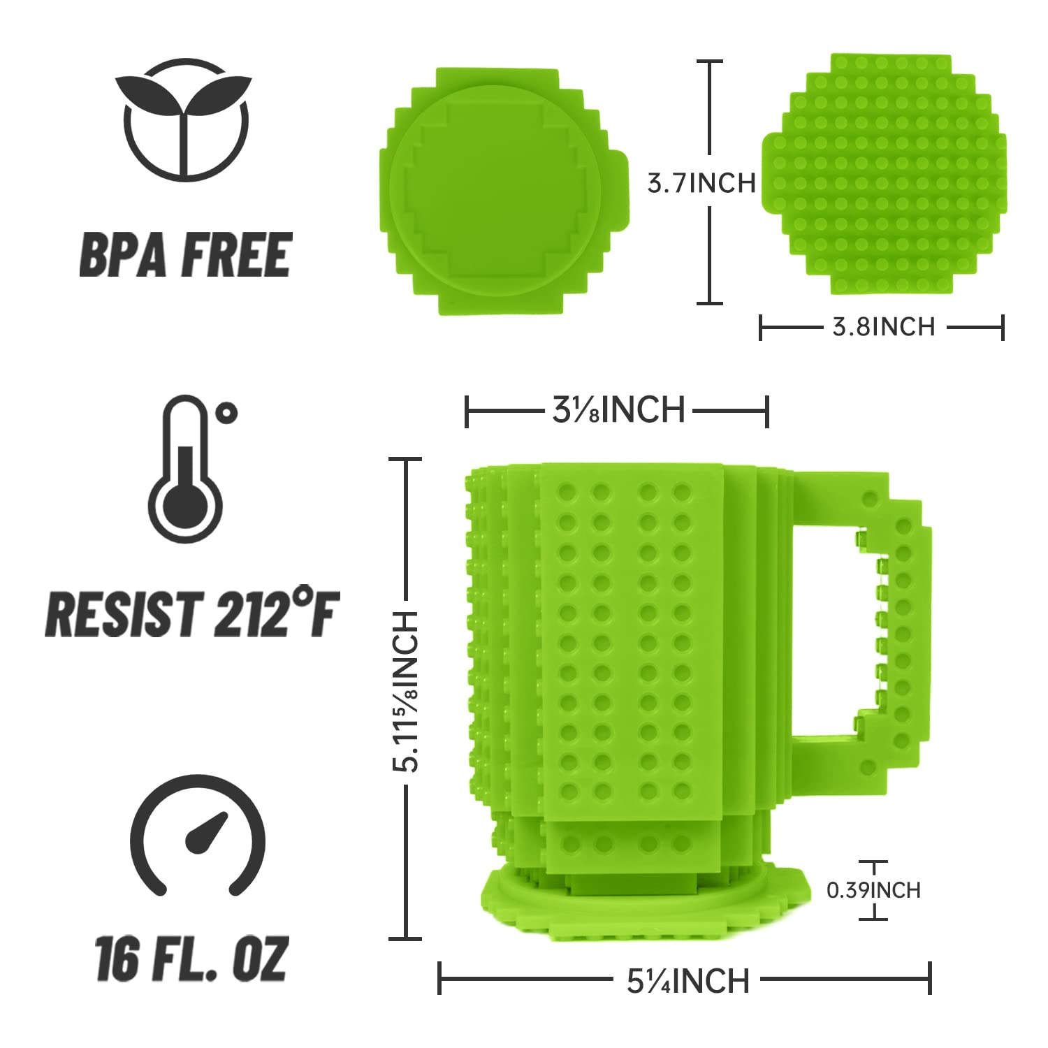 FUBARBAR brick mug assembled with bricks for daily ritual