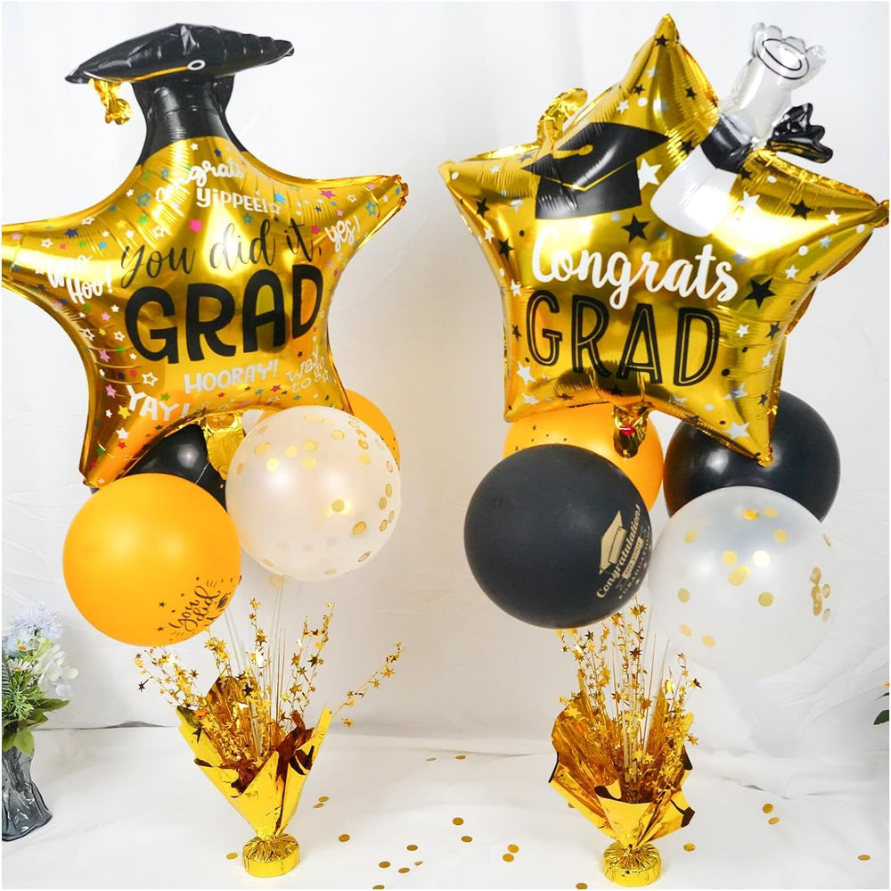 FUBININA recyclable gold star centerpieces support reuse across events.