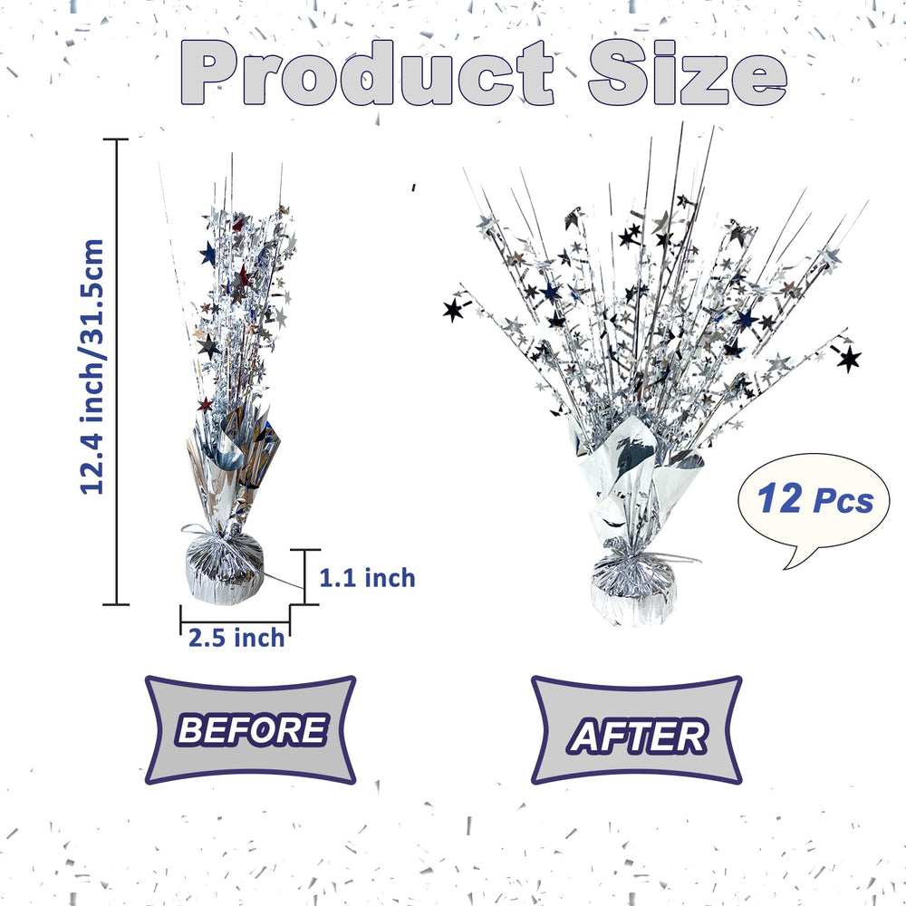 FUBININA 12.4-inch star centerpiece adds height without crowding