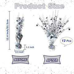 FUBININA 12.4-inch star centerpiece adds height without crowding