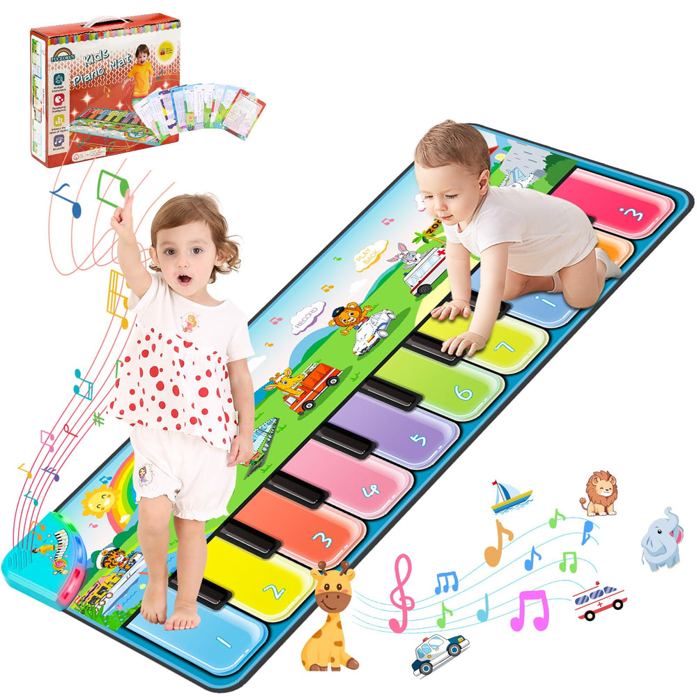 FUCEORUY Piano Mat with animals buttons enabling playful sound exploration for toddlers