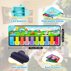 FUCEORUY Piano Mat foldable compact design for easy storage
