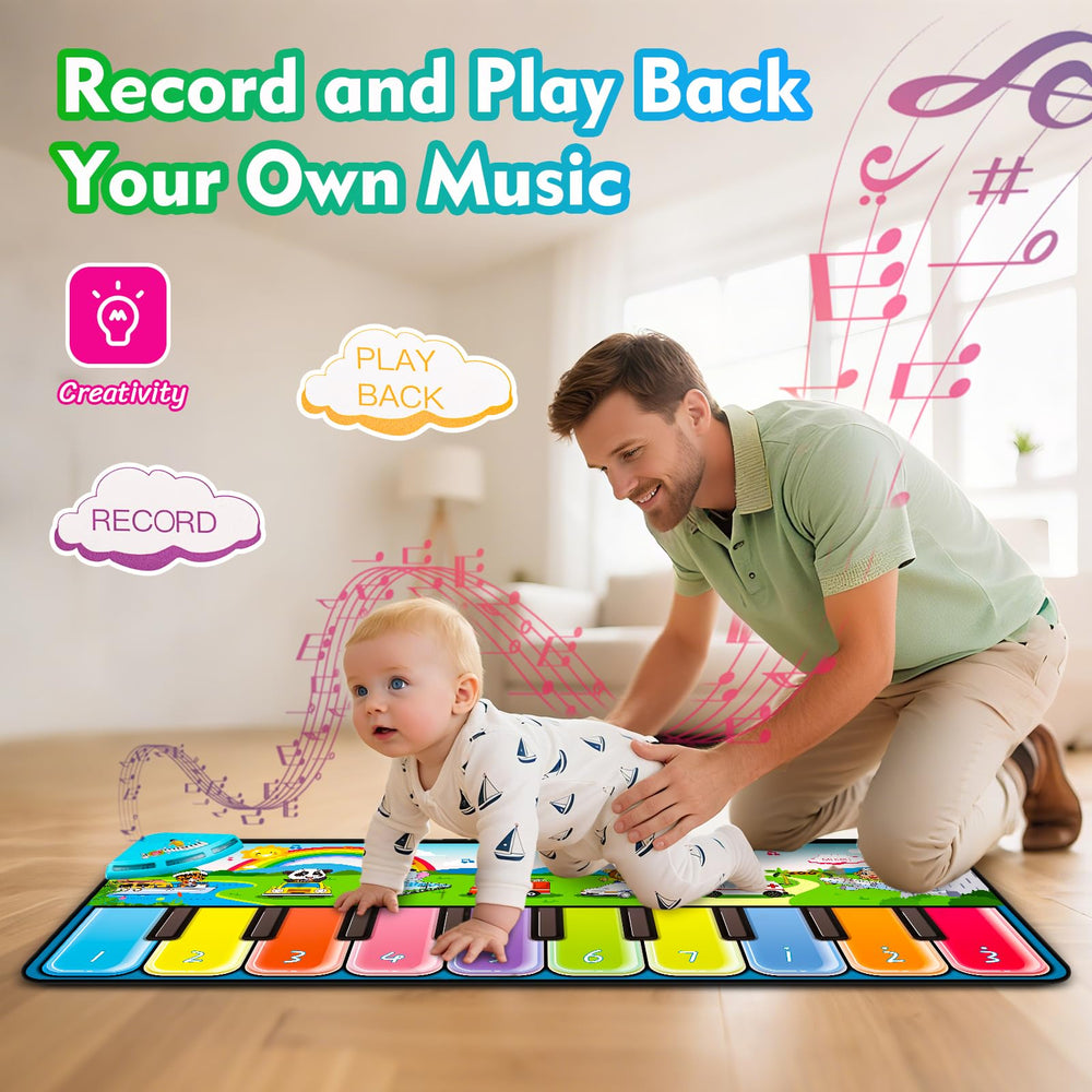 FUCEORUY Piano Mat soft non-slip surface keeps babies safe during play