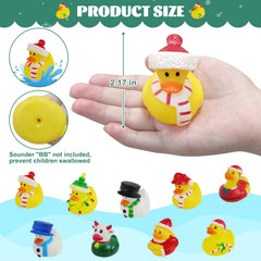 Fudragtn Christmas rubber duck Christmas tree, perfect for seasonal bath play and décor.