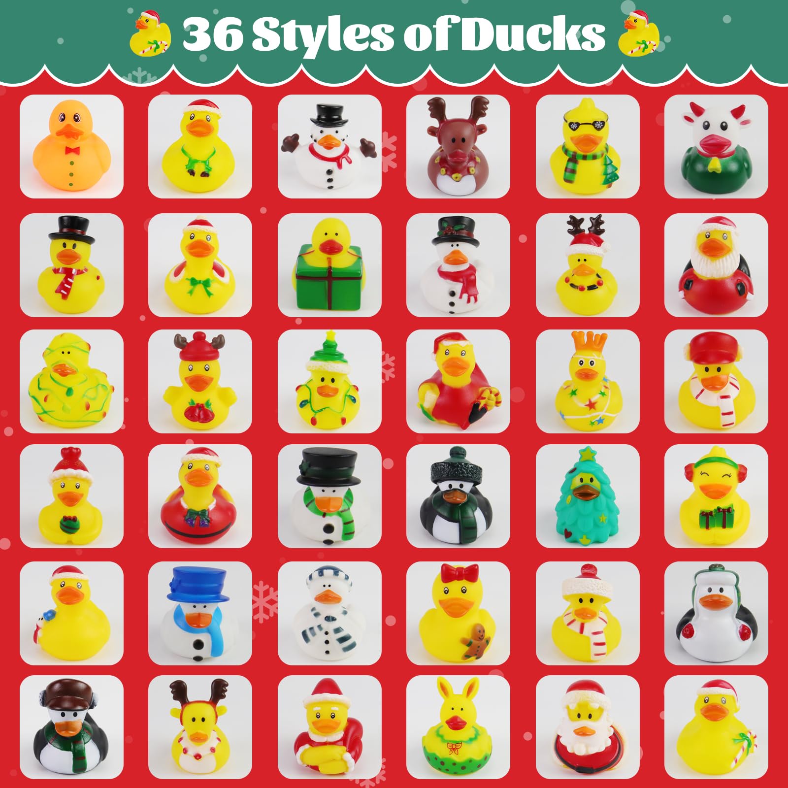 Fudragtn Christmas rubber duck elk, adds whimsy to baths and party decorations.