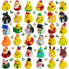 Fudragtn Christmas rubber duck Santa Claus, ideal for festive bath time and holiday décor.