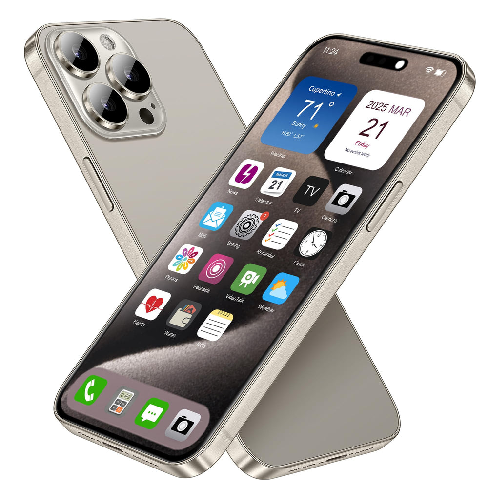 FufoneUS dummy phone with titanium rainbow front offers safe pretend play realism.