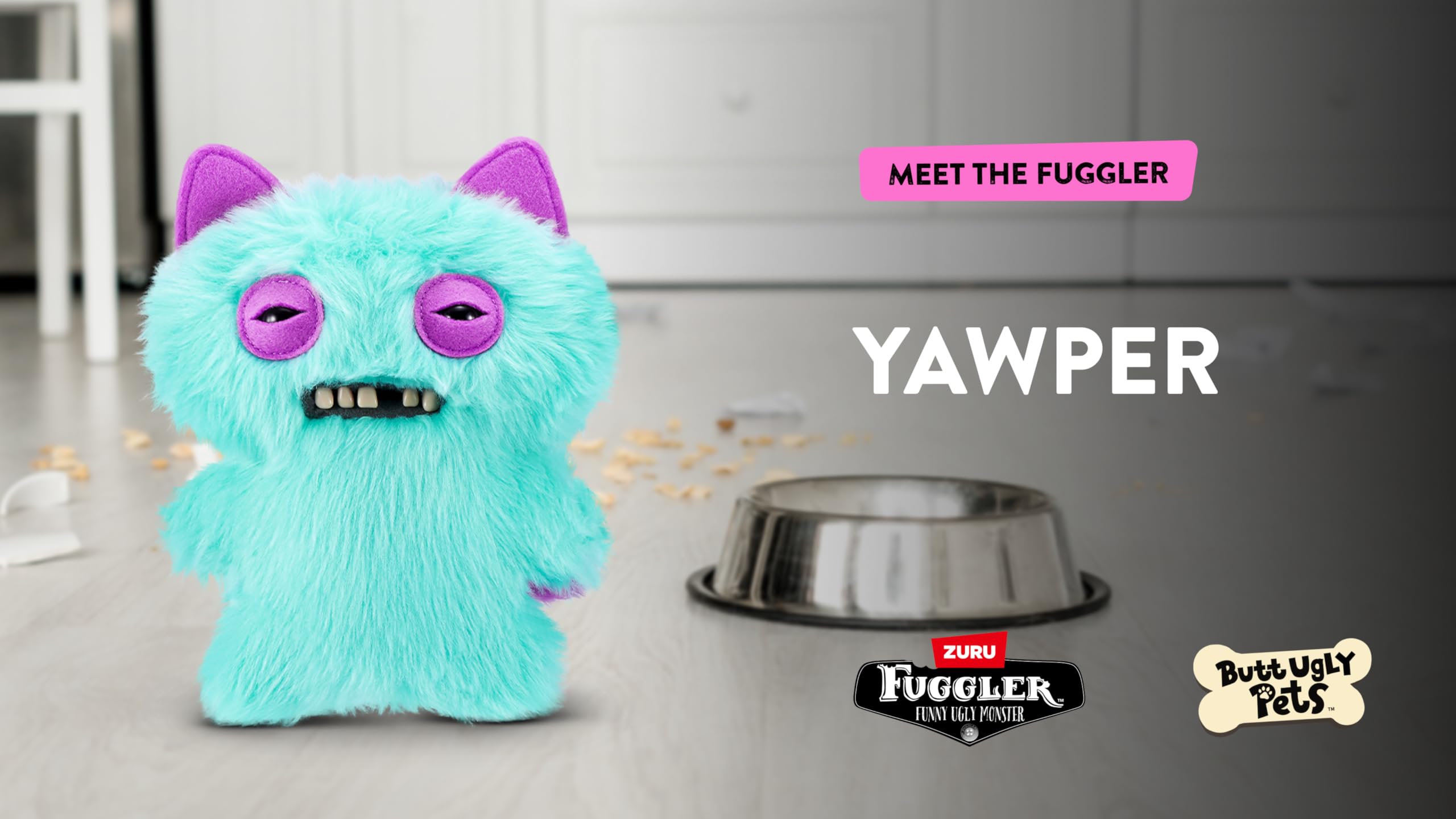Fuggler Soft Plush Closeup showcases ultra-soft fabric for comforting companionship.