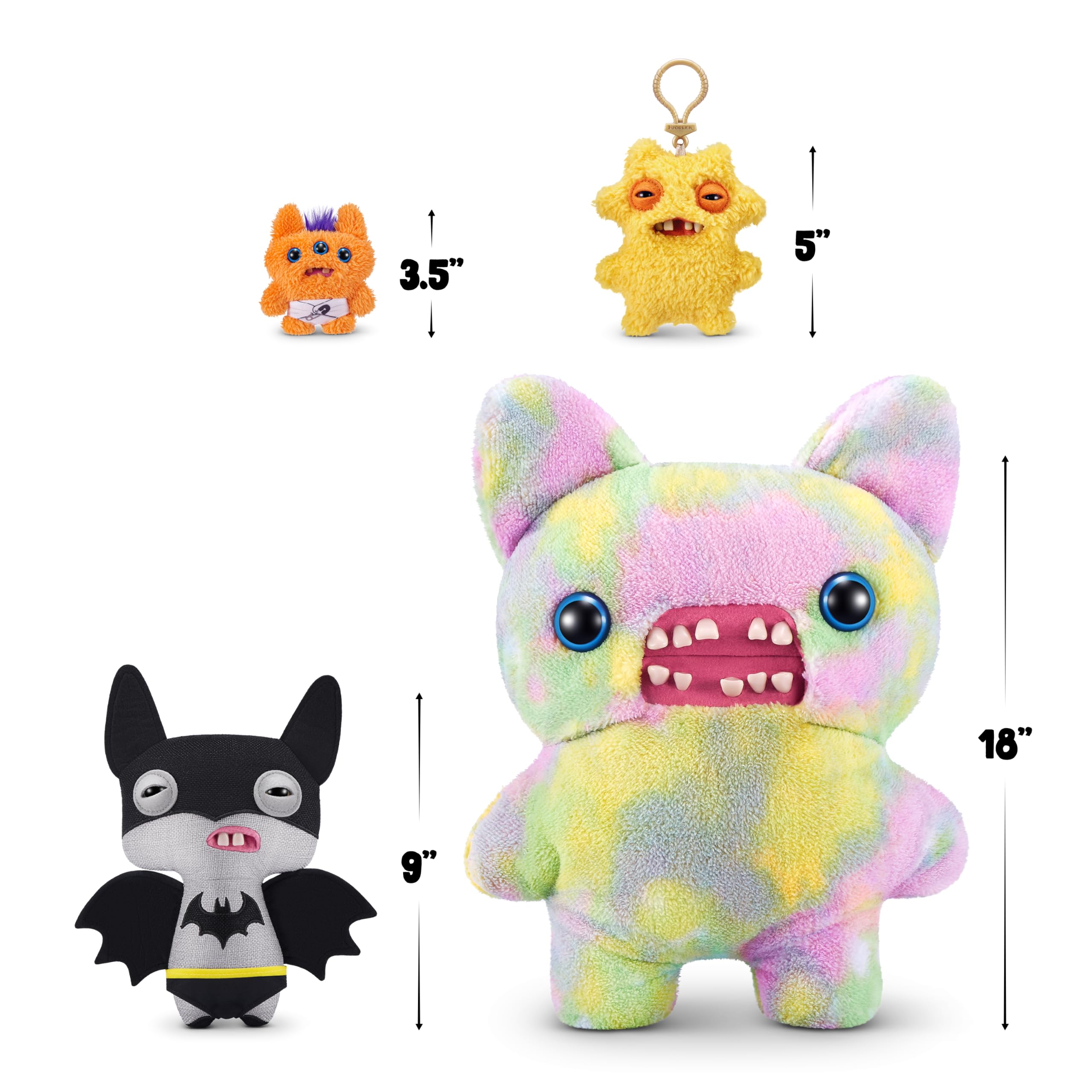 Fuggler Joker DC plush front view offers mischievous character vibes