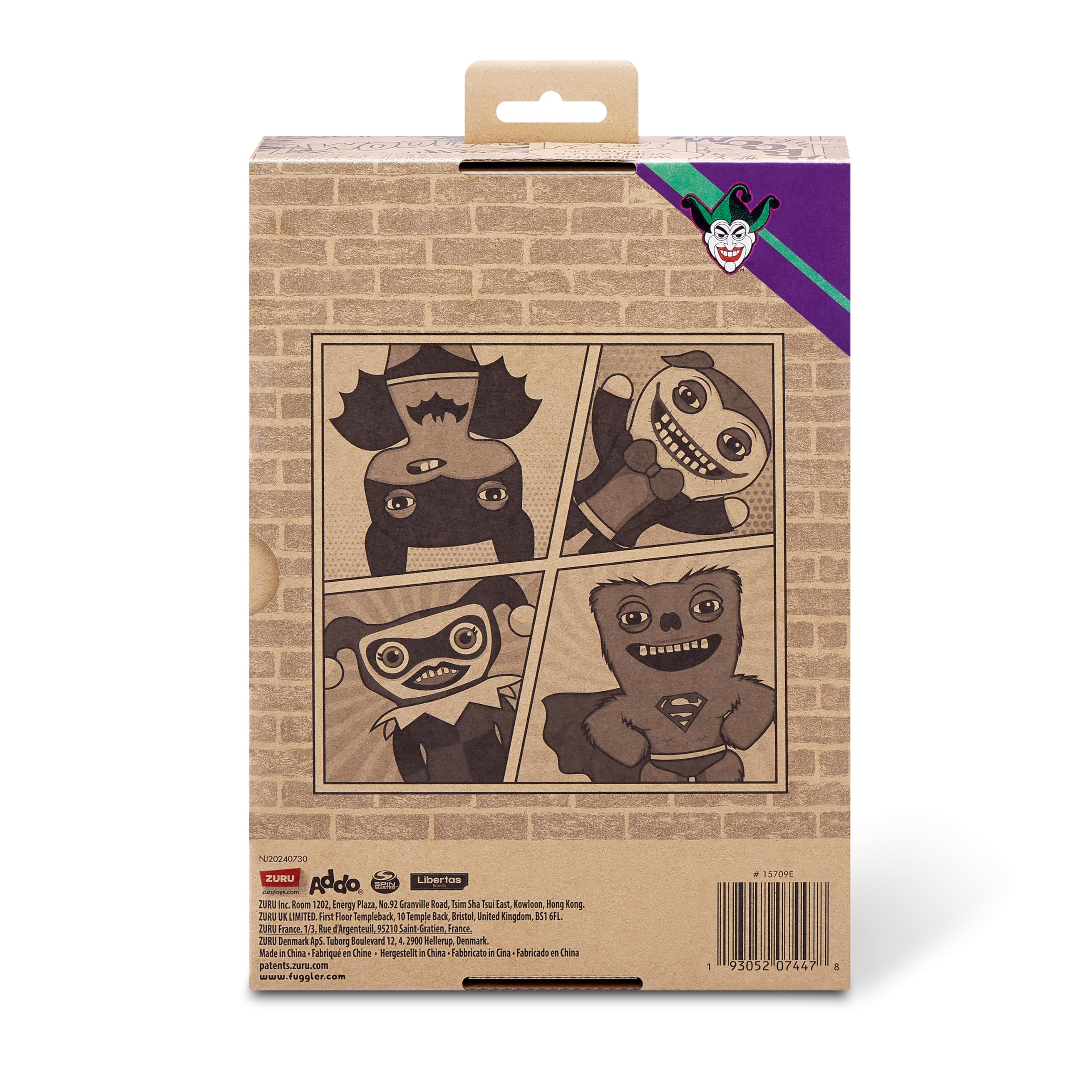 Fuggler DC x ZURU DC villains plush for fans and display.
