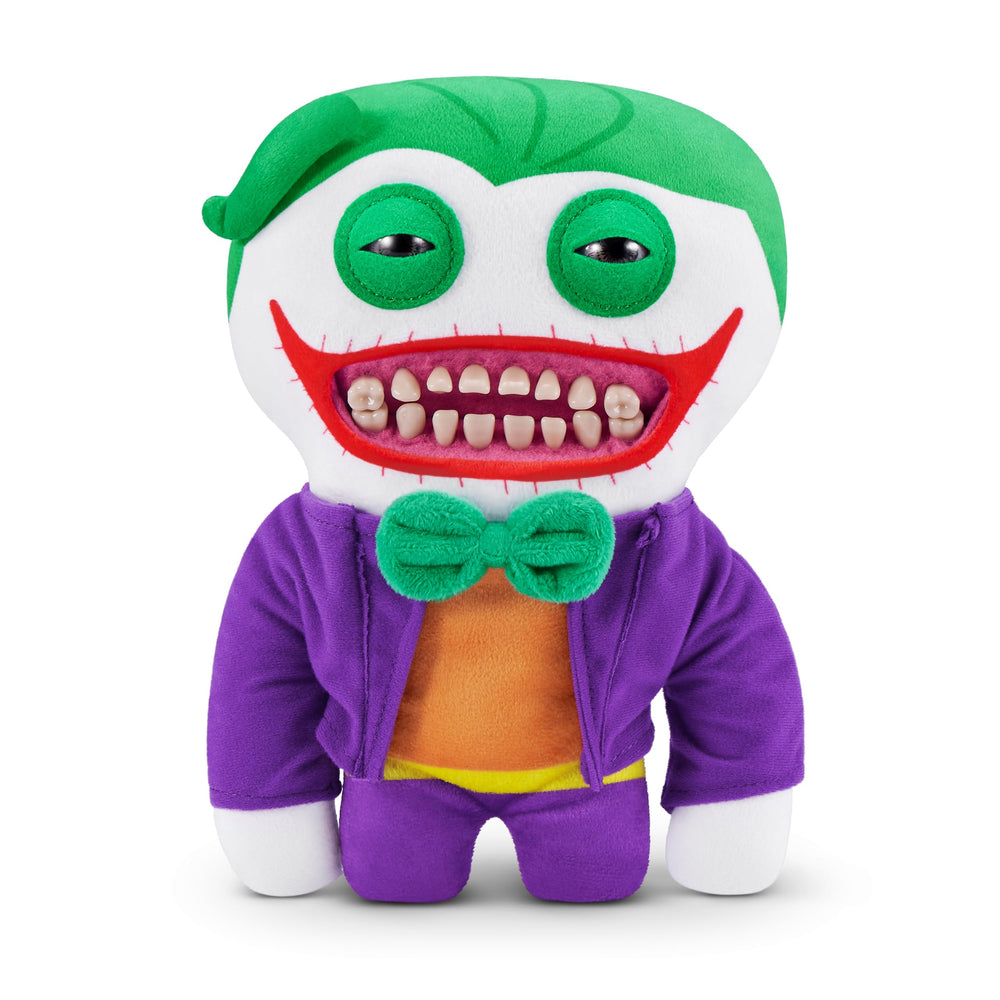 Fuggler DC x ZURU Joker plush for playful display and mischief.