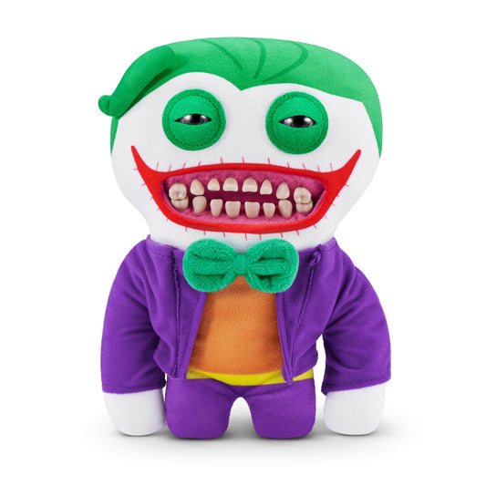 Fuggler DC x ZURU Joker plush for playful display and mischief.