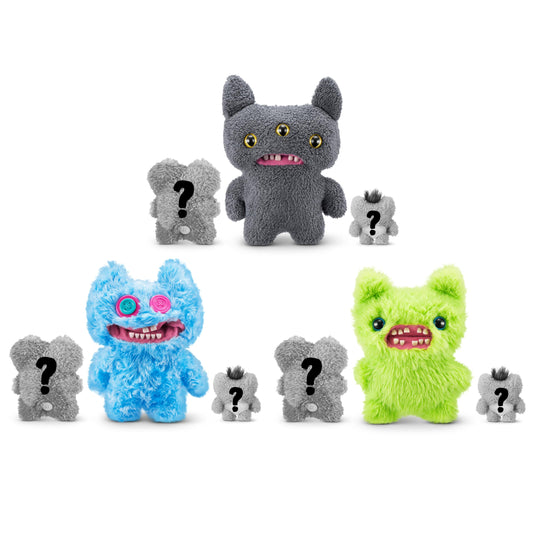 Fuggler Reeko five-inch chaos plush, perfect for on-the-go play and desk decor.