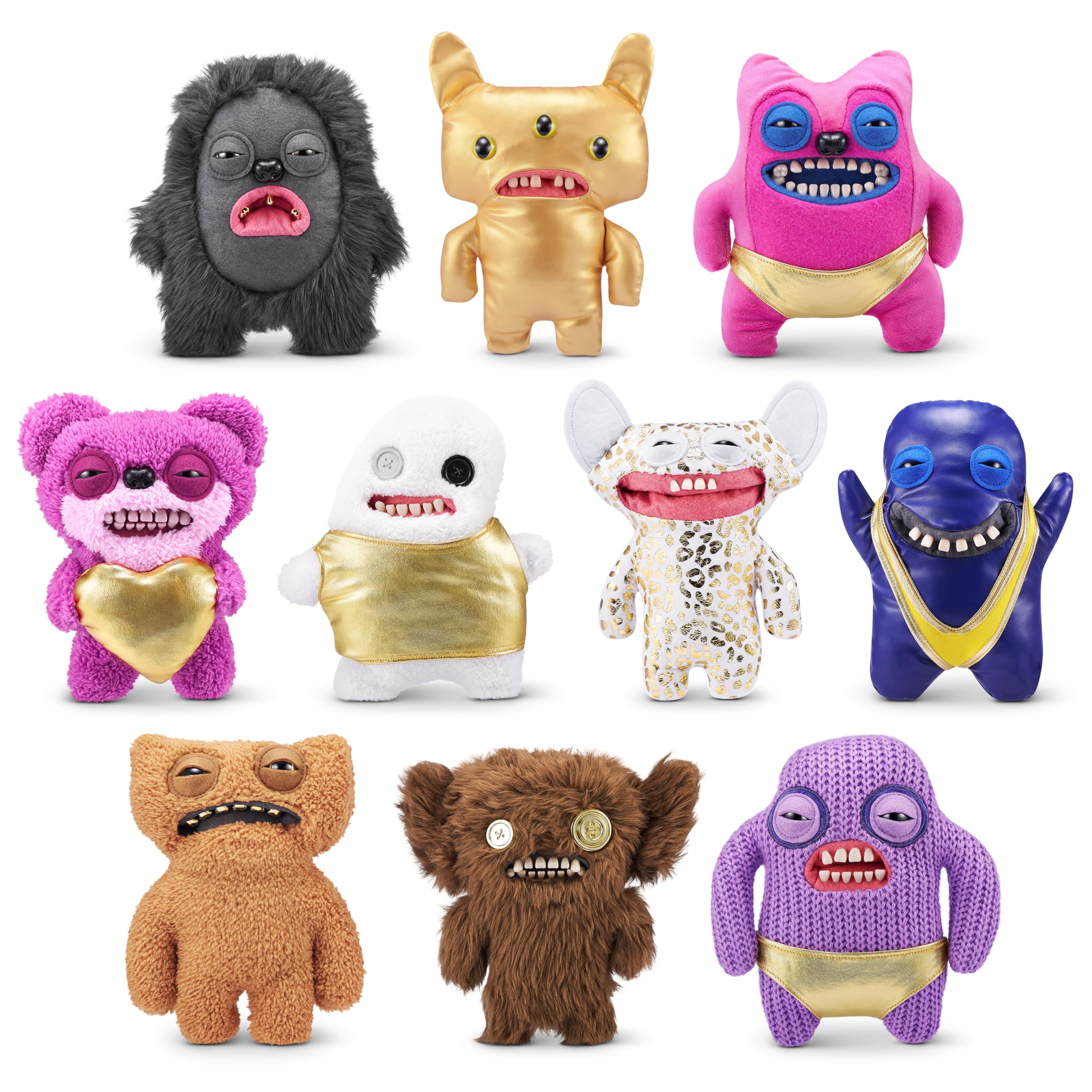 Fuggler Gold Fuggs 9-inch plush: cuddly, soft, and collectible.