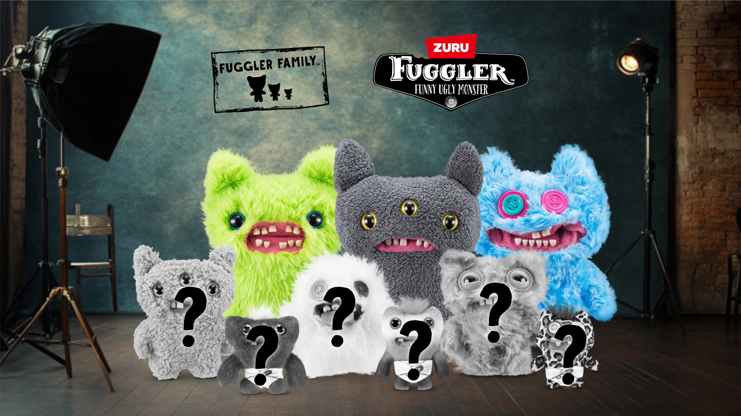 Fuggler Reeko human-teeth close-up plush highlighting distinctive design for curious collectors.