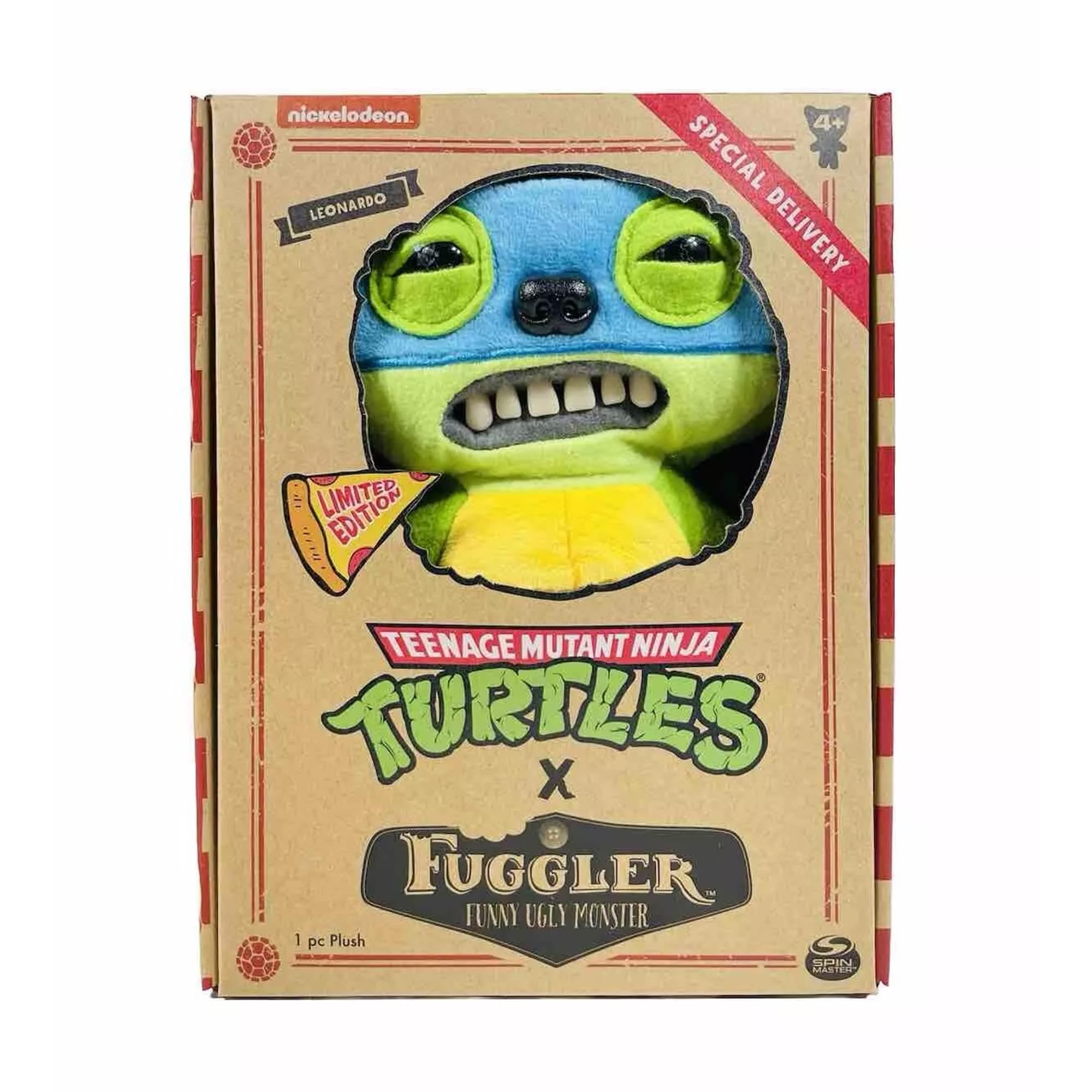 Fuggler Leonardo plush stuffed toy ready for action-packed imaginative play.