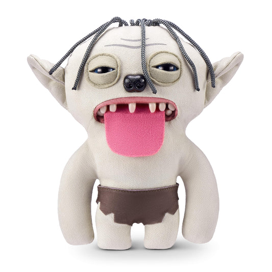 Fuggler Smeagol face close-up highlights ultra-soft plush for cozy cuddle moments