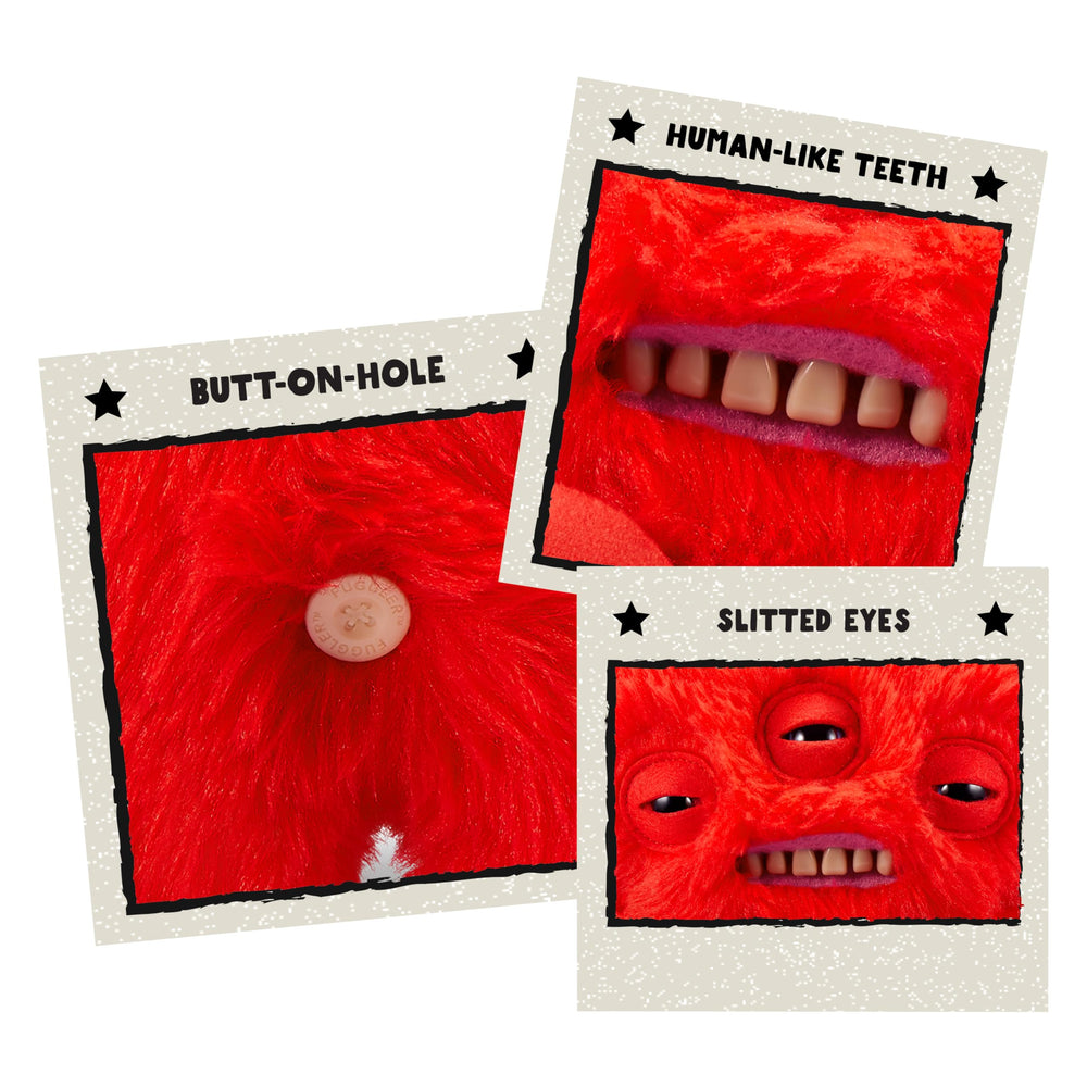 Fuggler Love Fugg features human-like teeth for a quirky character
