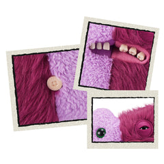 Fuggler Misfit Red monster plush adds bold color to playrooms and shelves.