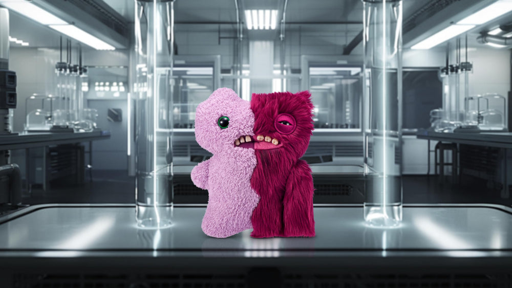 Fuggler Misfit soft plush fabric offers comfy grip during hugs and adventures.