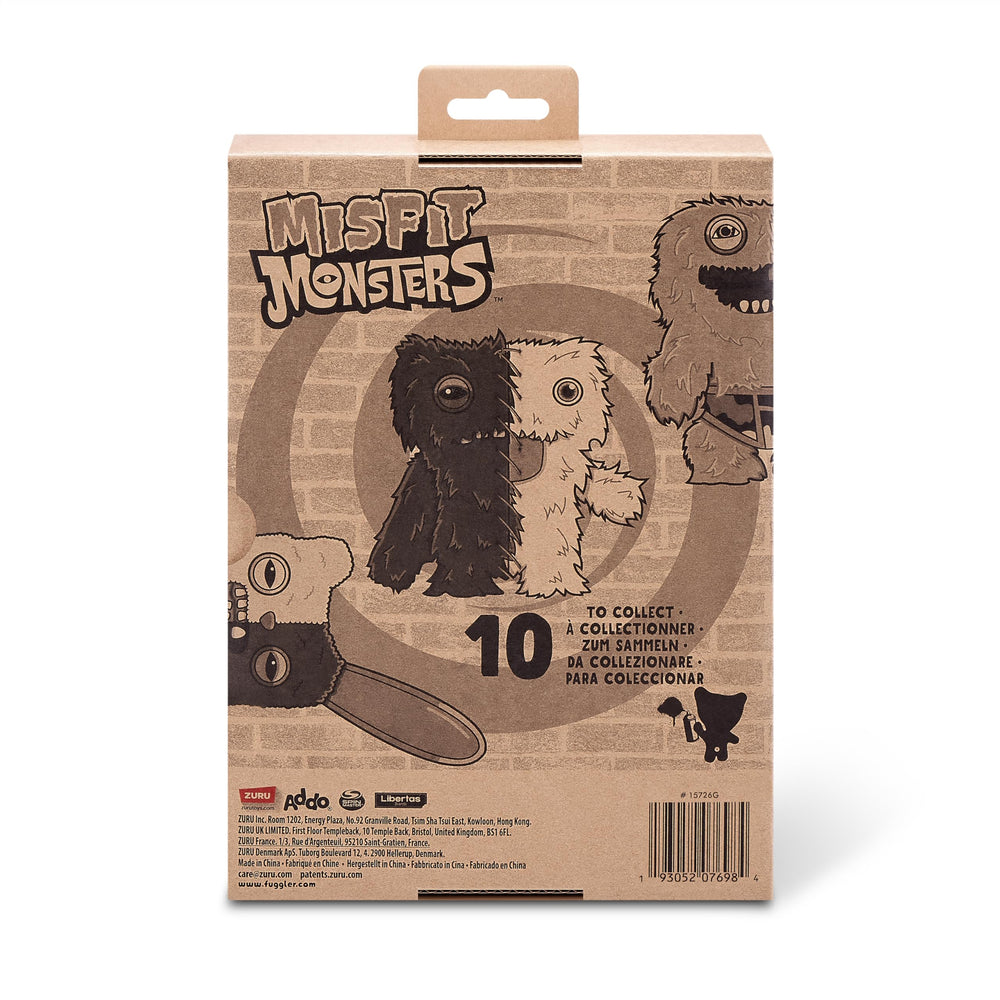 Fuggler Misfit Rabid Tooth brown beige plush makes a charming desk buddy