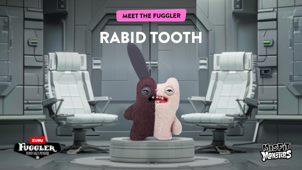 Fuggler Misfit Rabid Tooth soft plush material provides comforting tactile play