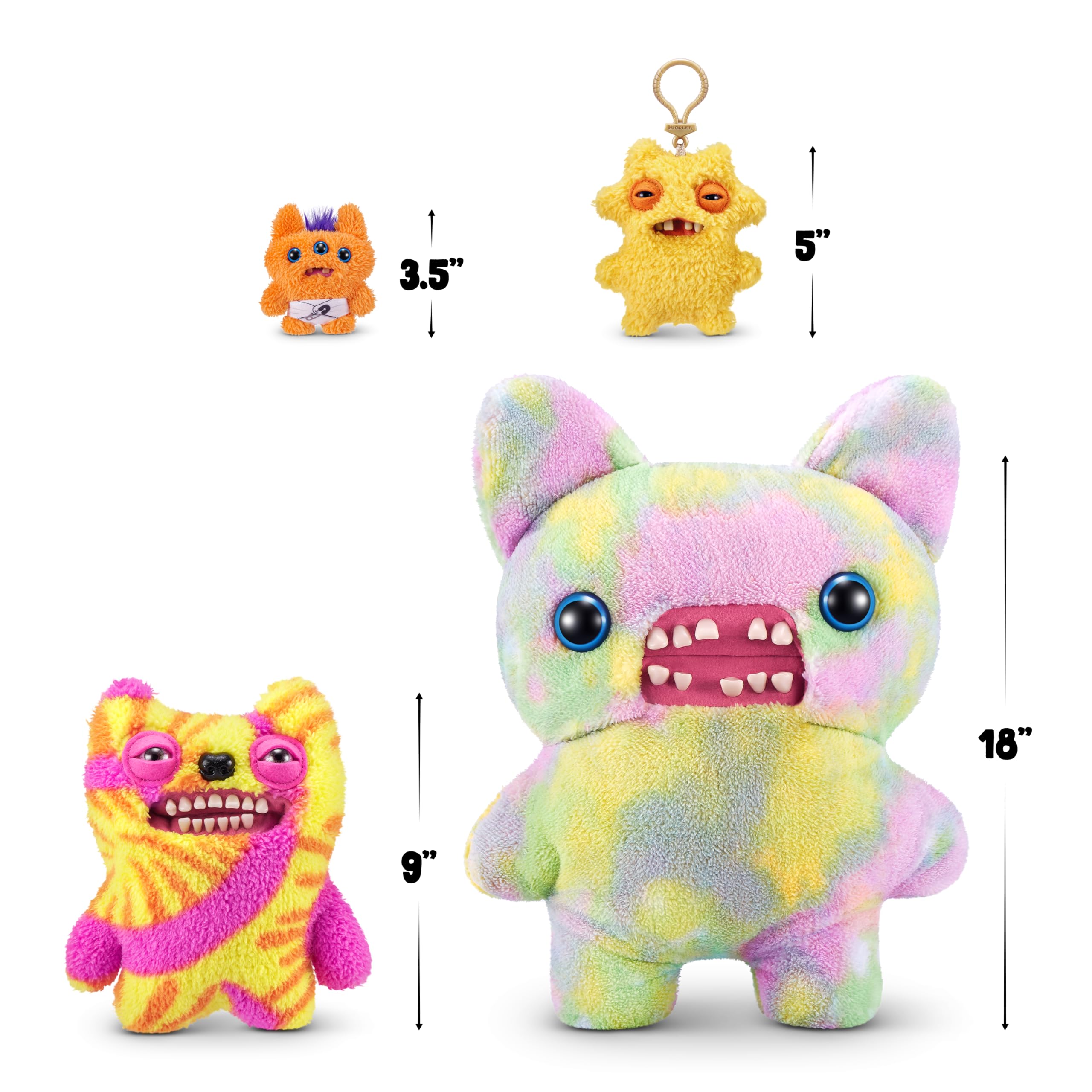 Fuggler soft plush texture, comfortable to cuddle and collect.