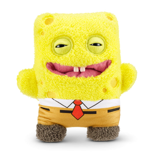 Fuggler SpongeBob 9-inch plush full view, ideal for display and cuddling