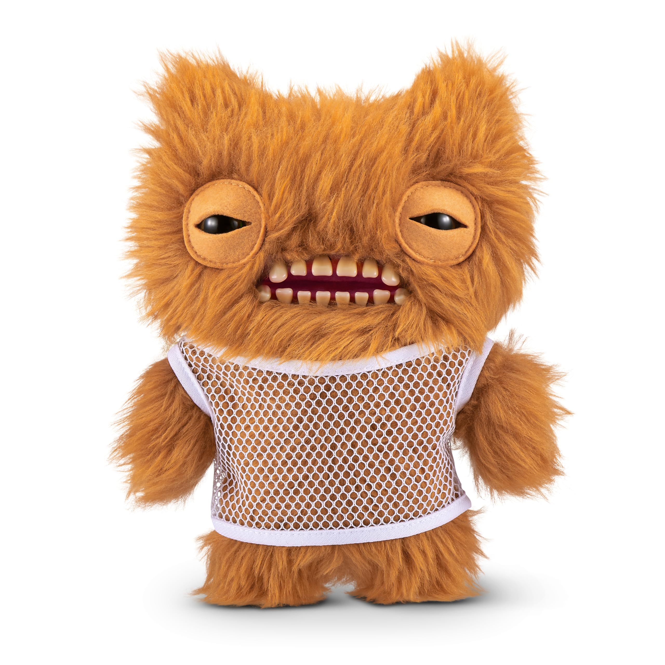 Fuggler Vacay Vibes Ginger front view displaying plush charm and distinctive teeth