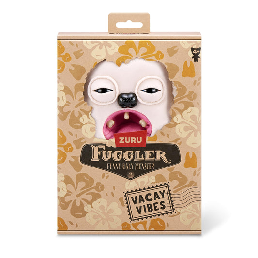 Fuggler Vacay Vibes Hedge Grog Cream close-up shows distinctive human-like teeth.