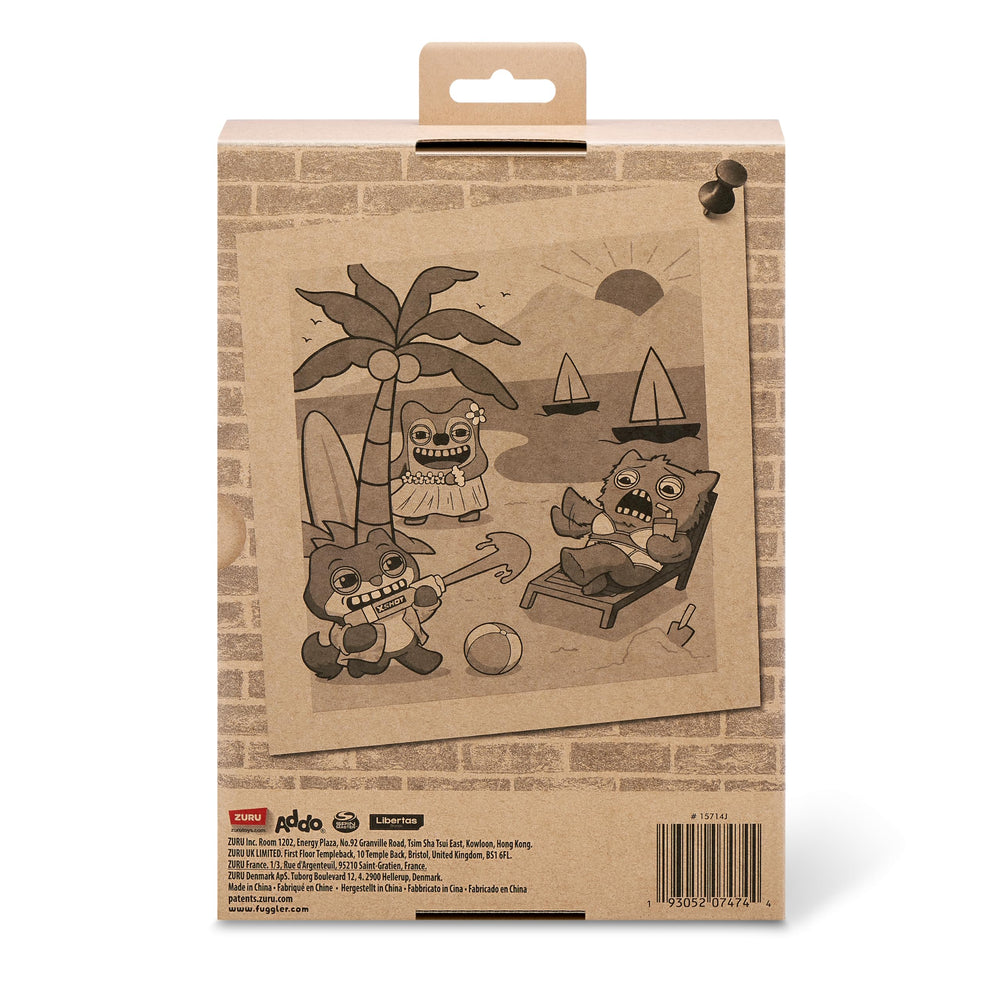 Fuggler Vacay Vibes Hedge Grog Cream quirky expression sparks playful mischief.