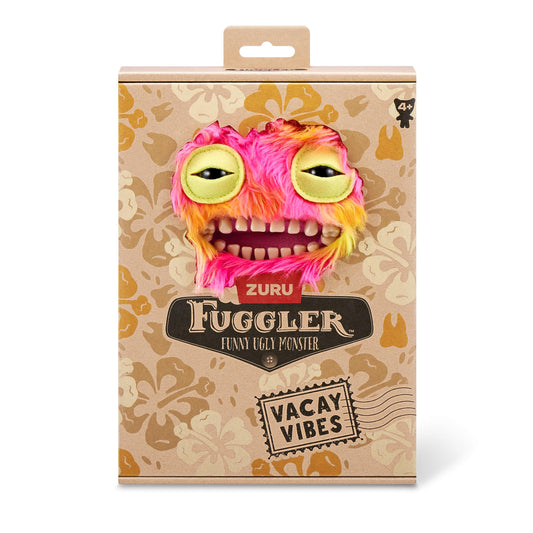 Fuggler Vacay Vibes Mr Buttons in a suitcase, perfect travel decor