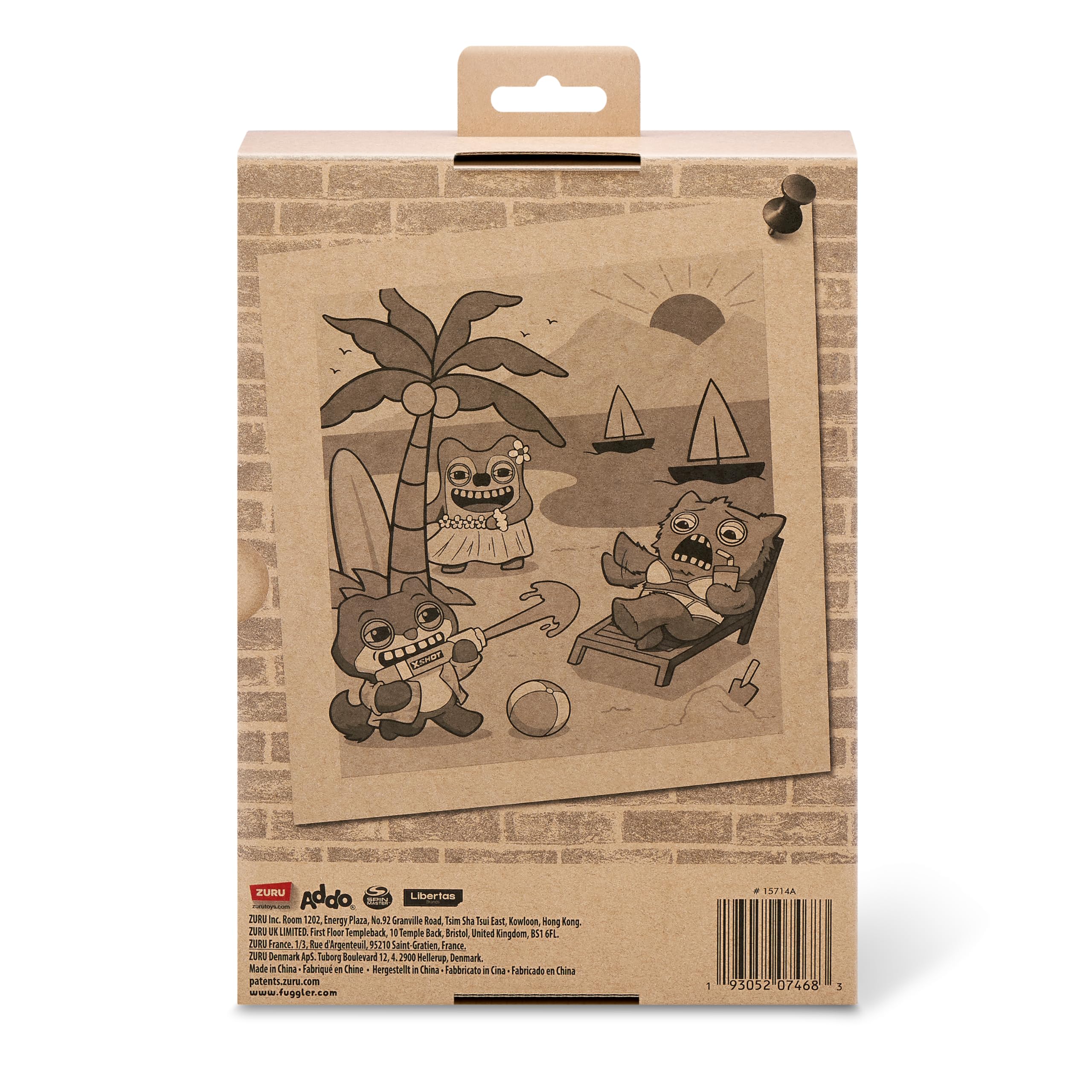 Fuggler Vacay Vibes Reek-O Orange travels well for on-the-go play.