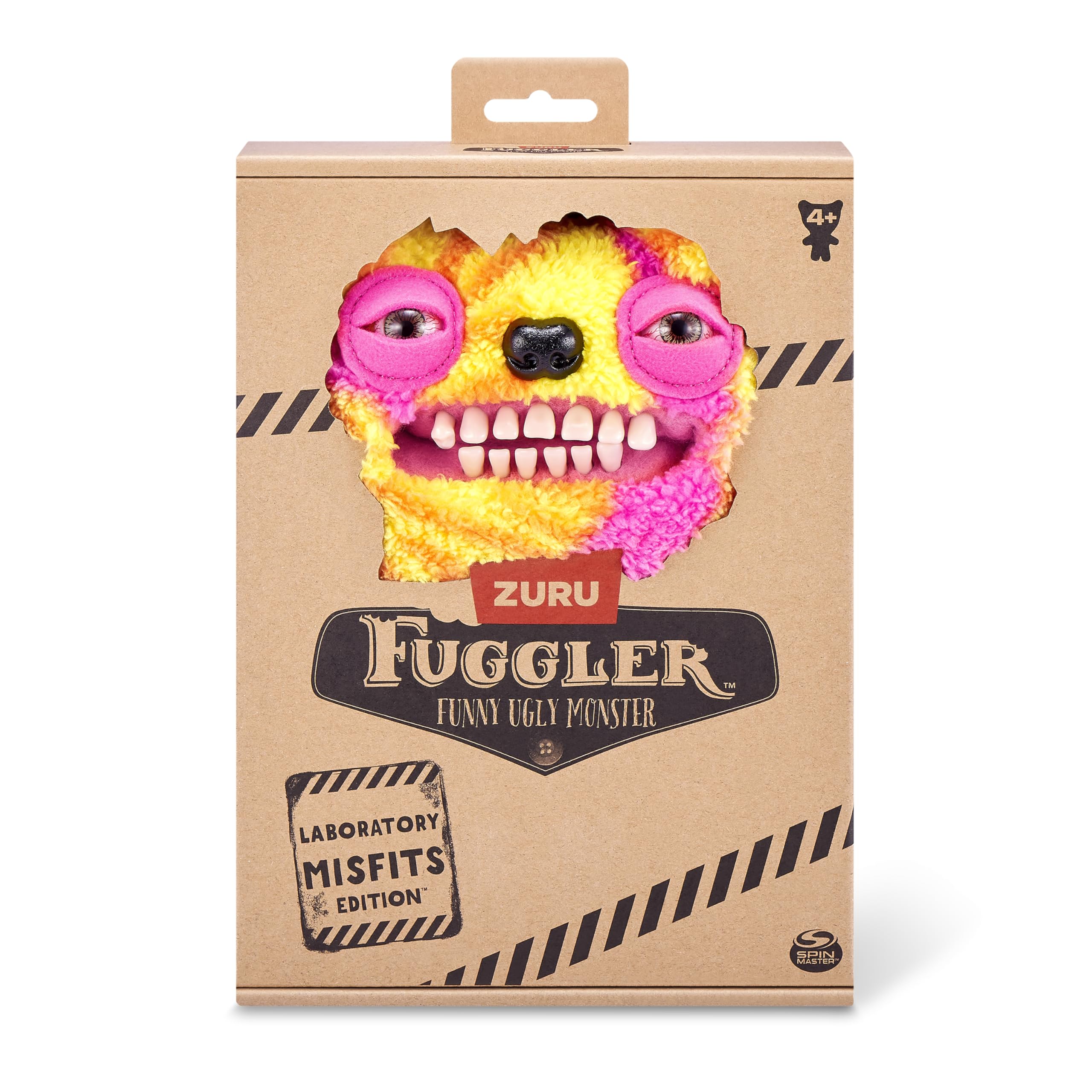 Fuggler vivid color markings close-up, eye-catching display piece.
