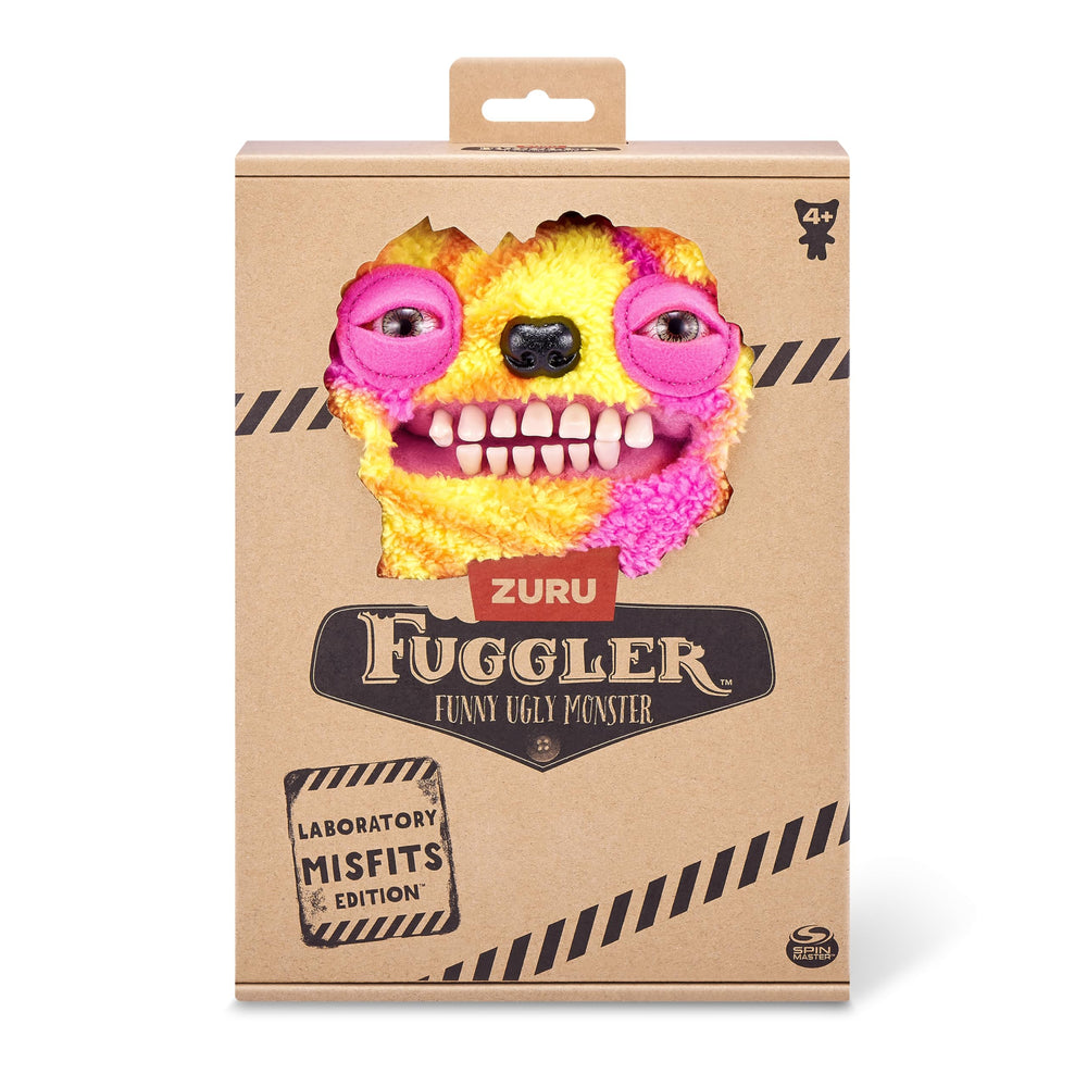 Fuggler vivid color markings close-up, eye-catching display piece.