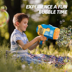 Fulercni rechargeable bubble machine delivers hours of bubble play per charge