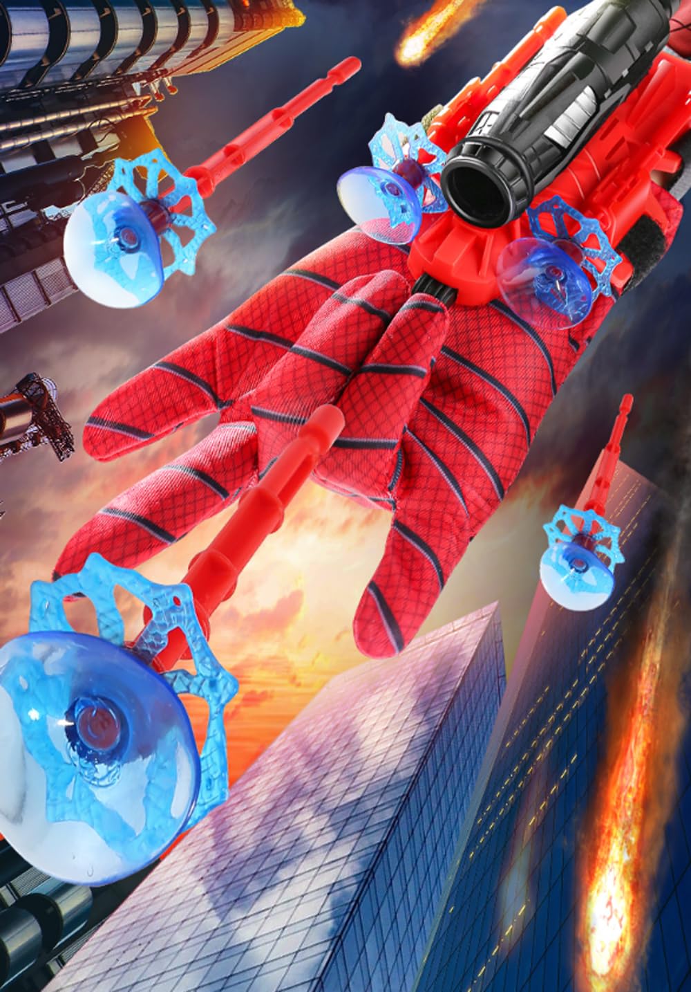 FULIM Spider Web Shooter safe materials close-up highlights eco-friendly design.