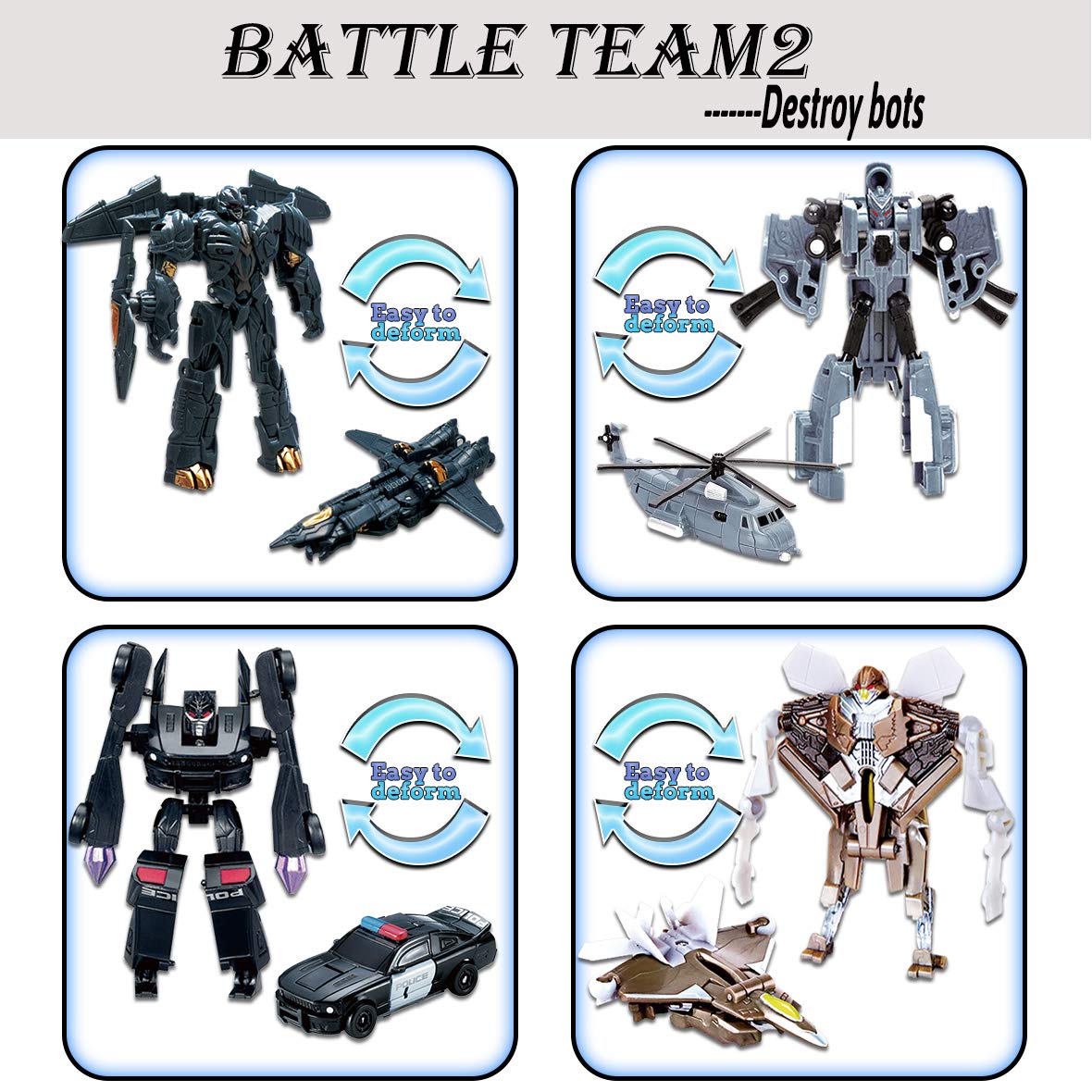 FULIM transformable robots two modes invite imaginative play at home or school.