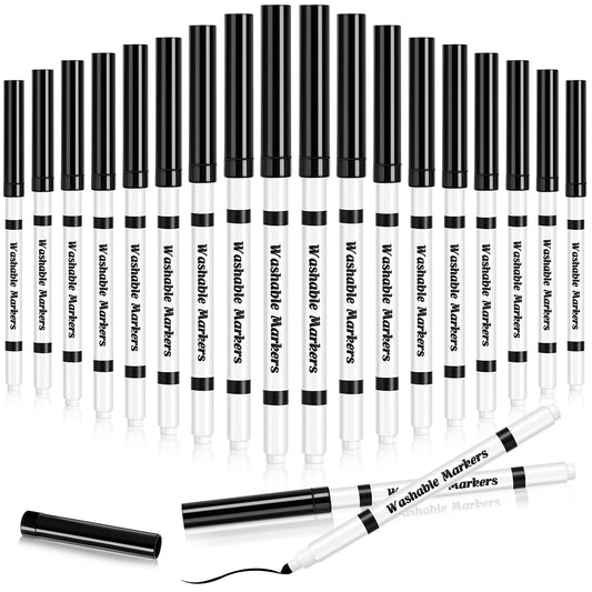 Fullhawl 18-piece black markers with fine tips for precise drawings.