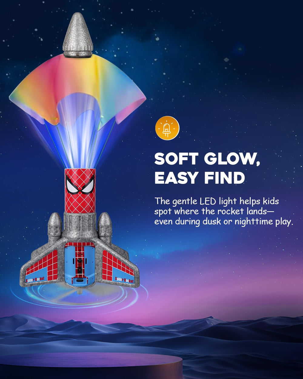 Fullware USB recharge powers multiple launches on a single charge.