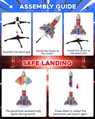 Fullware Rocket Launcher parachute ensures soft landings after high-altitude flights.