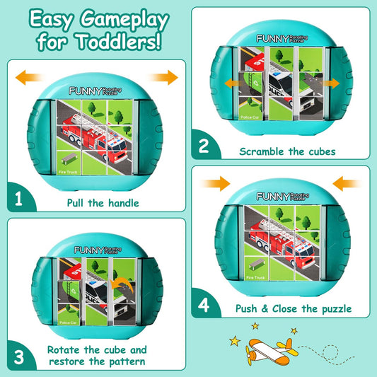 Fullware rotating puzzle four-patterns supports pattern recognition in preschoolers.