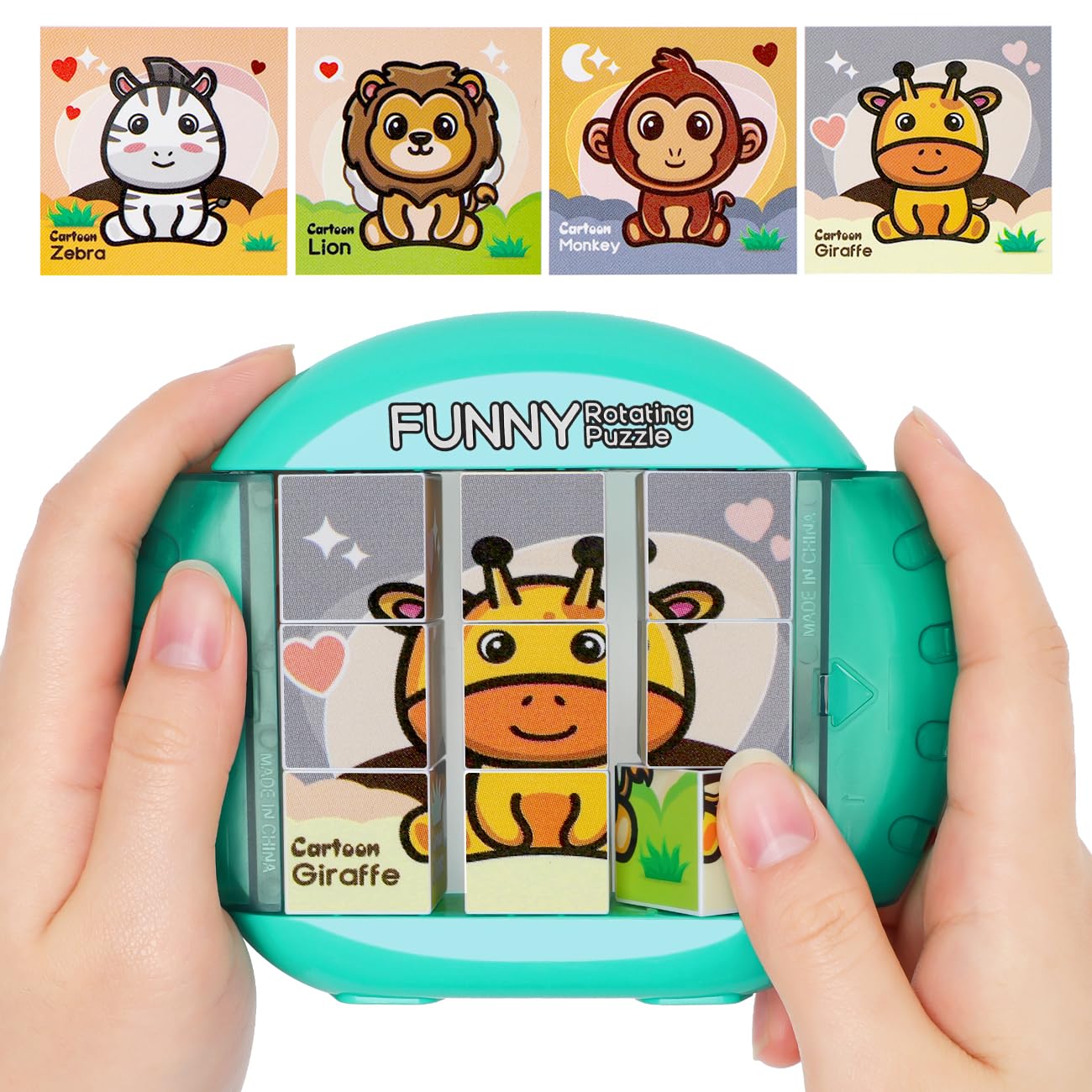 Fullware rotating puzzle for kids, travel-friendly car activity to entertain on the go.