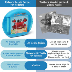 Fullware Rotating Puzzle uses non-toxic materials for worry-free play.