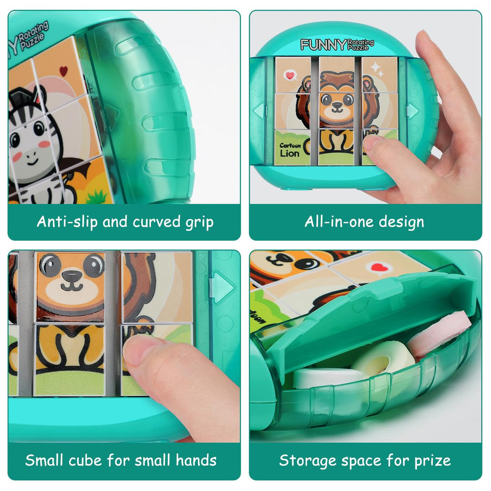 Fullware rotating puzzle built with safe, durable materials for travel use.