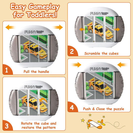 Fullware rotating puzzle cubes close-up shows durable construction