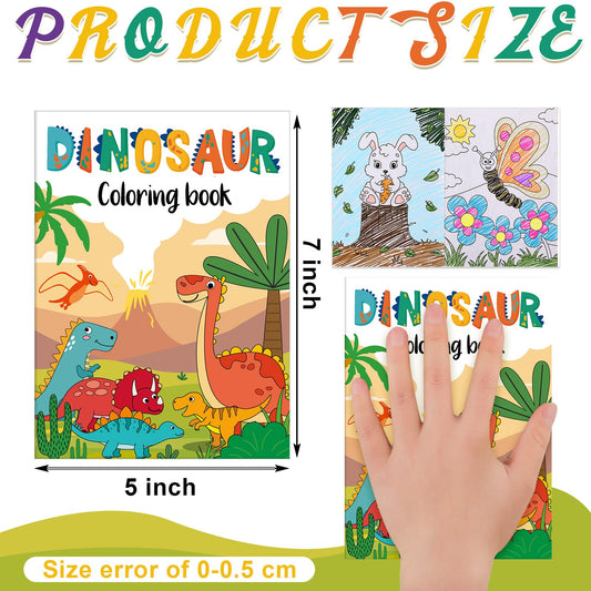 Fulmoon 144-pcs coloring books with crayons show animal character designs that spark creativity.