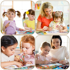Fulmoon 144-pcs coloring books with crayons present space scenes to spark curiosity.