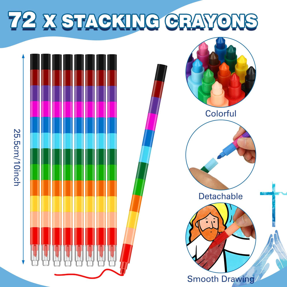 Fulmoon adjustable crayons length with transparent cap for flexible coloring.