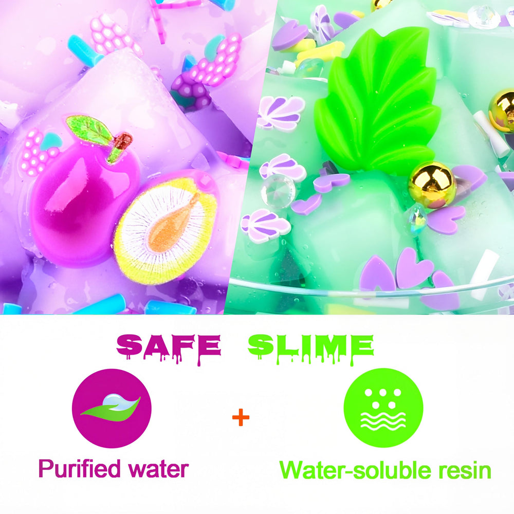 Fumeetplax peach butter slime with creamy texture ready to stretch.